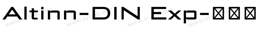 Altinn-DIN Exp字体转换